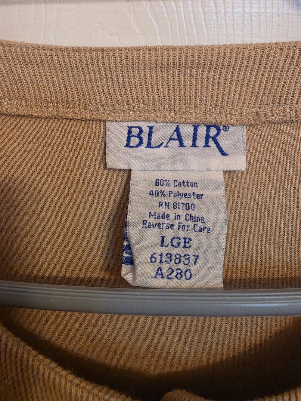 Blair Neutral Tan Button-Front Knit Cardigan - Picture 4 of 7